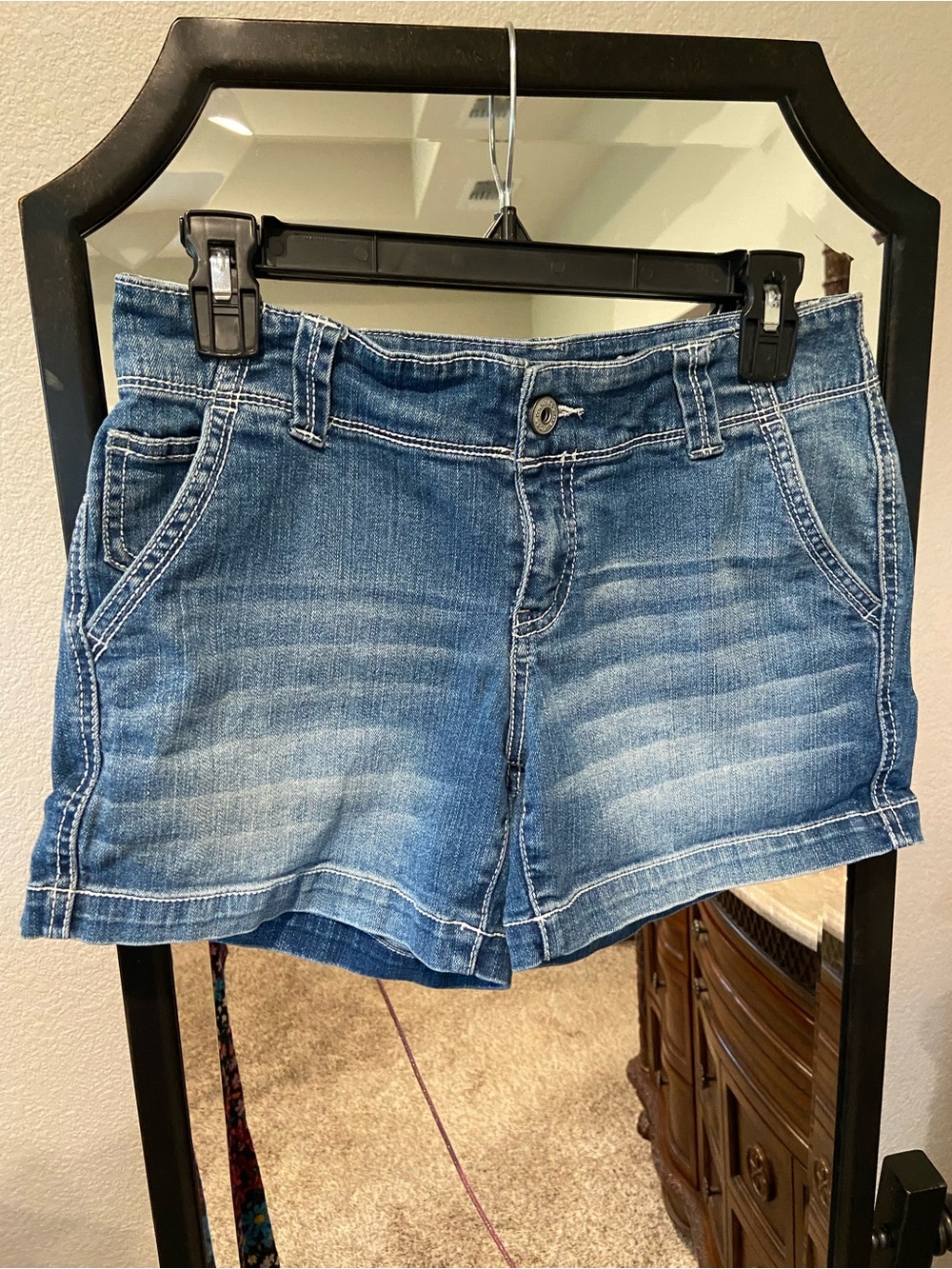 Maurices Blue Fade Denim Shorts